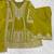 Olive heavy chinon embroidered palazzo suit set