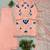 Peach soft organza embroidered palazzo suit set