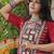 RED Kora Cotton Navratri Lehenga Choli with Kutchi Patch Work | Fully Stitched Chaniya Choli for Navratri