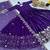 Purple fox georgette embroidered gown set