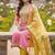 pink weaved shimmer jacquard butti unstitched dress material 