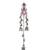 Oxidised Silver Look Multi Layer Long Chain Jhumka Earrings for Women with Artificial Stones