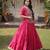 PINK Kora Cotton Navratri Lehenga Choli with Kutchi Patch Work | Fully Stitched Chaniya Choli for Navratri