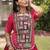 PINK Kora Cotton Navratri Lehenga Choli with Kutchi Patch Work | Fully Stitched Chaniya Choli for Navratri