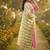 pink weaved shimmer jacquard butti unstitched dress material 