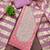 pink weaved shimmer jacquard butti unstitched dress material 
