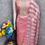 pink weaved shimmer jacquard butti unstitched dress material 