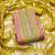 pink weaved shimmer jacquard butti unstitched dress material 