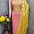 pink weaved shimmer jacquard butti unstitched dress material 