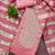 pink weaved shimmer jacquard butti unstitched dress material 