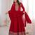 Women's Gorgeous Embroidery Work Vichitra Silk Fabric Flared Anarkali Dupatta Set