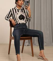 white print top