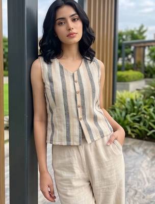 multicolor striped top 1