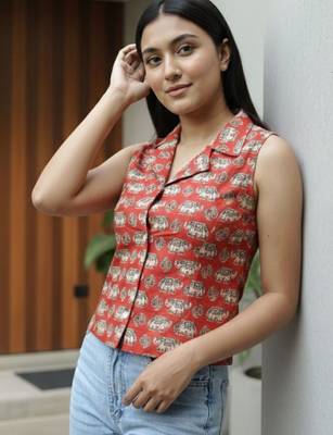Print Ethnic Cotton Top 1