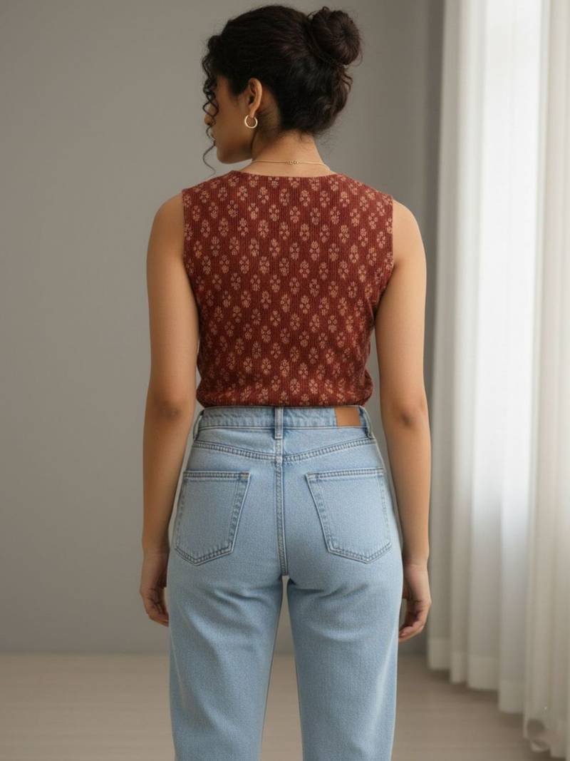 Print Ethnic Cotton Top