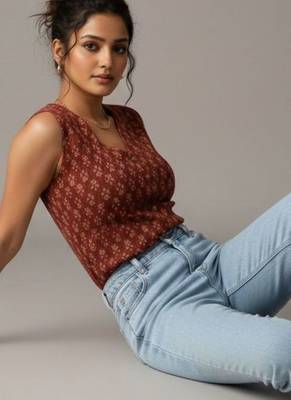 Print Ethnic Cotton Top 4
