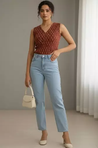Print Ethnic Cotton Top