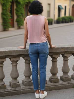 pink striped top 3
