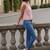 pink striped top