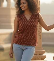 Print Ethnic Cotton Top