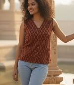 Print Ethnic Cotton Top