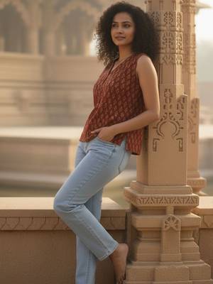 Print Ethnic Cotton Top 5