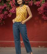 Print Ethnic Crop Top
