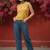 Print Ethnic Crop Top