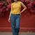 Print Ethnic Crop Top