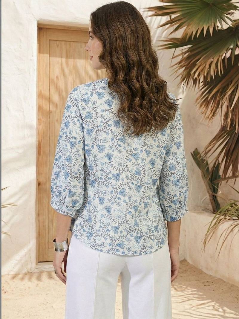 white empire top