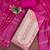 pink weaved shimmer jacquard butti unstitched dress material 