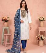 white printed rayon unstitched dress material 