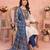 white printed rayon unstitched dress material 