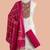 white printed rayon unstitched dress material 