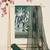 green printed linen cotton unstitched dress material 
