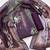 purple printed linen cotton unstitched dress material 