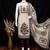 beige printed linen cotton unstitched dress material 