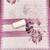 rose pink floral print linen cotton unstitched dress material 