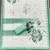 green floral print linen cotton unstitched dress material 