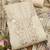 cream floral print linen cotton unstitched dress material 