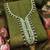 olive green floral print linen cotton unstitched dress material 
