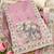 pink digital print linen cotton unstitched dress material 