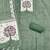 green digital print linen cotton unstitched dress material 