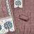 brown digital print linen cotton unstitched dress material 