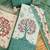 sea green digital print linen cotton unstitched dress material 