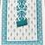 aqua teal applique linen cotton unstitched dress material 