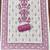 rani pink applique linen cotton unstitched dress material 