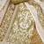 olive green applique linen cotton unstitched dress material 