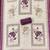 purple floral print linen cotton unstitched dress material 