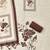 coffee brown floral print linen cotton unstitched dress material 